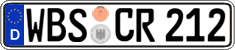 German license plate, Regular plates