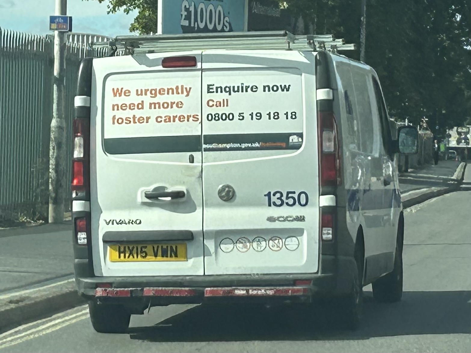 HX15VWN, Vauxhall Vivaro 2nd gen (B; X82), 2014–2018