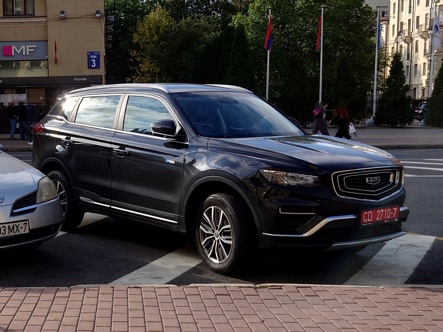 CD 2710-7, Geely Atlas 1st gen Pro (NL-3B; CIS-market), facelift, 2021–2024