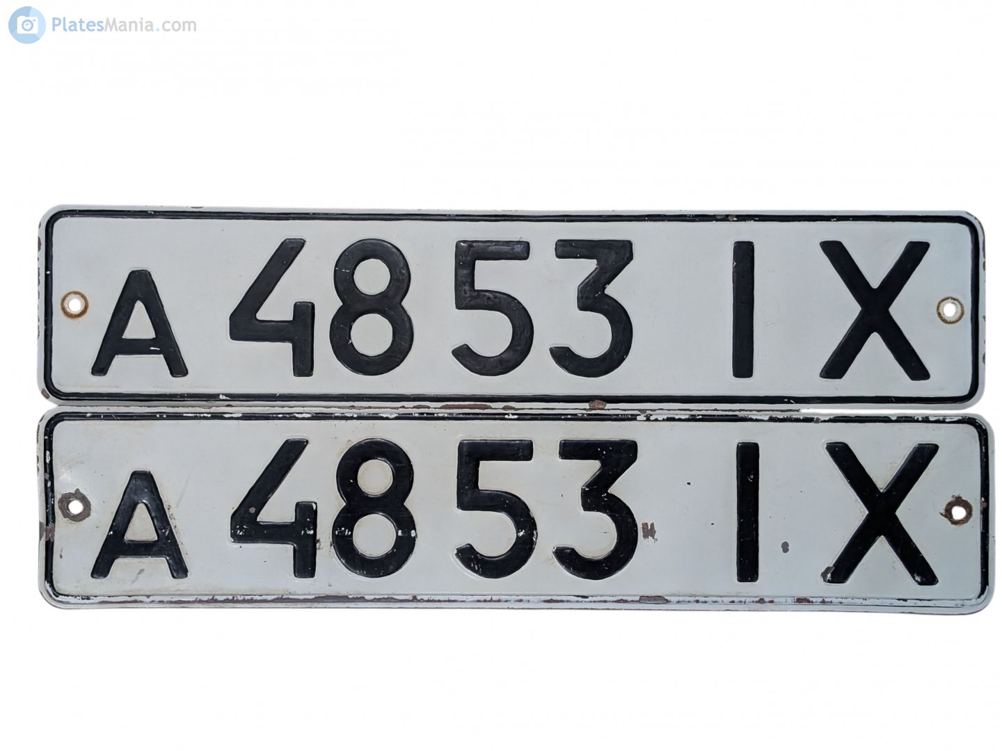 а 4853 ІХ, License plate without vehicle 