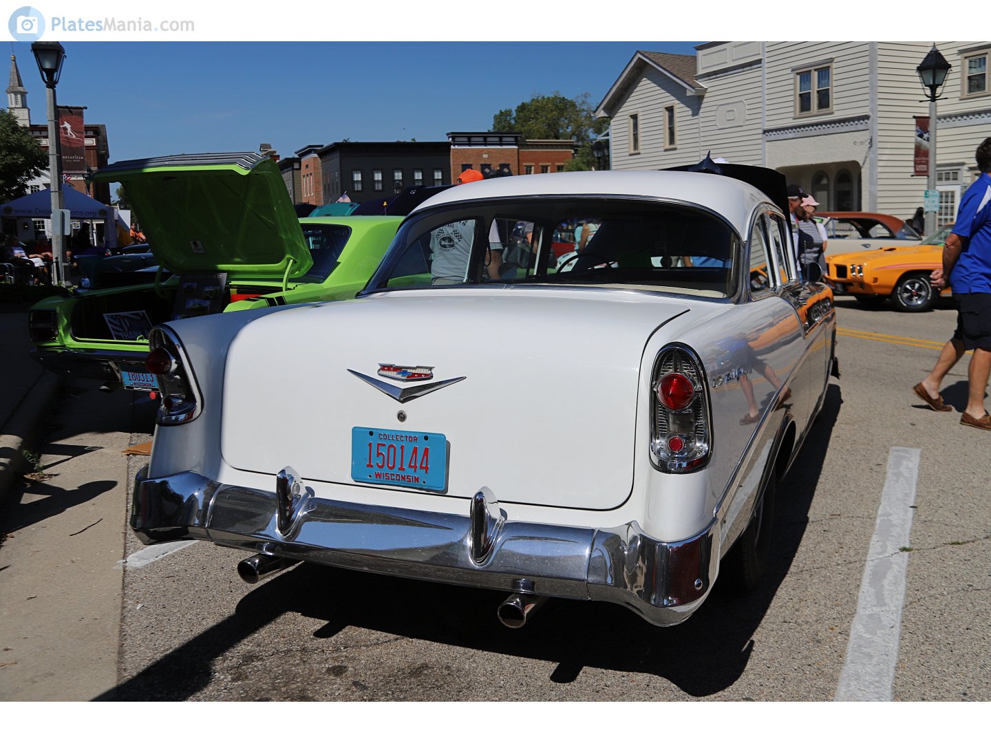 150144, Chevrolet Bel Air 2nd gen 1956 2-door Sedan (2402; A-body), 1st facelift, 1955–1956