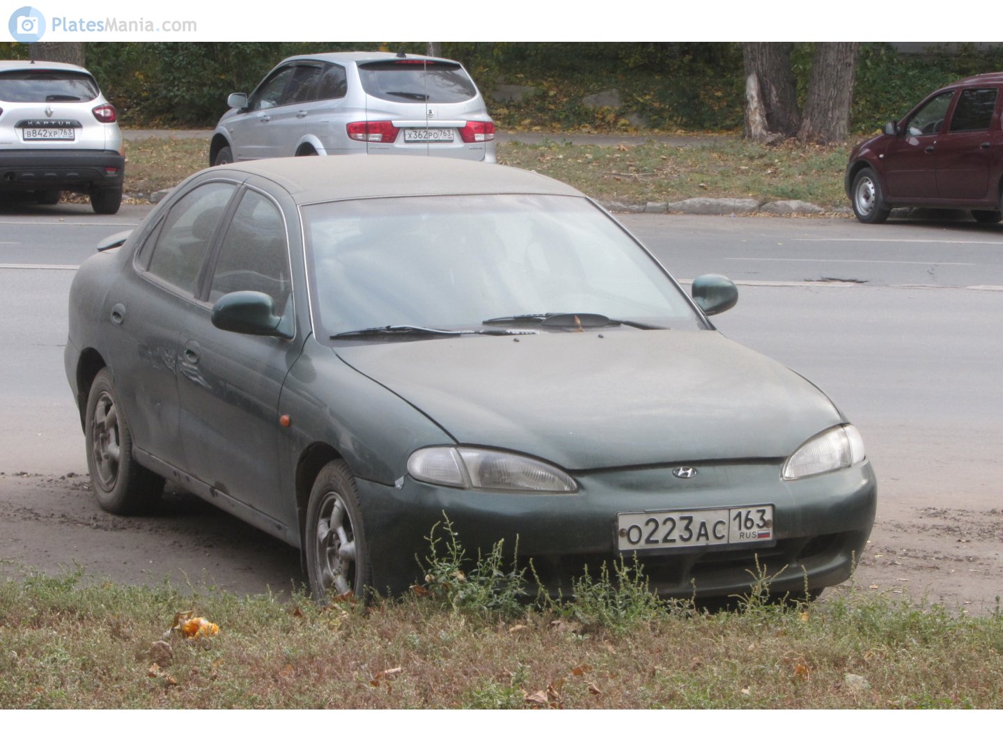 о 223 ас 163, Hyundai Lantra 2nd gen Sedan (J2), 1995–1998