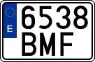 License plates of Spain, Ordinary (2000)