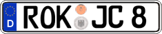 German license plate, Regular plates