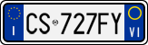 License plate of Italy, Cars (1994 year series)