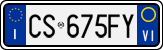 License plate of Italy, Cars (1994 year series)