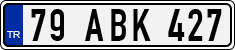 License plate of Turkey, Regular plates