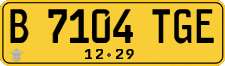 License plate of Indonesia, Commercial vehicles