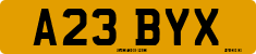 License plate of the United Kingdom, 1983 year system