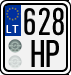 License plate of Lithuania, Motorcycles
