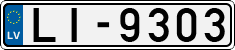 License plate of Latvia, Regular car plates
