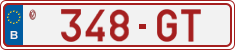 License plate of Belgium, Vanity Plates (2014)