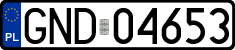 License plates of Poland, Regular car plates