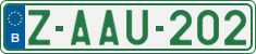 License plate of Belgium, Regular plates (2010)