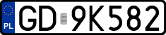 License plates of Poland, Regular car plates