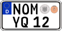 German license plate, Regular plates