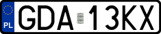 License plates of Poland, Regular car plates