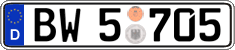 German license plate, Authorities and federal agencies