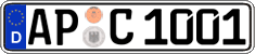 German license plate, Regular plates