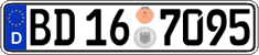 German license plate, Authorities and federal agencies