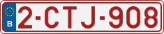 License plate of Belgium, Regular plates (2010)