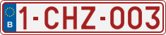 License plate of Belgium, Regular plates (2010)