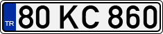 License plate of Turkey, Regular plates