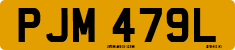 License plate of the United Kingdom, 1963 year system