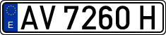License plates of Spain, 1971 year series