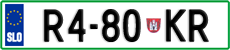 License plate of Slovenia, Trailers