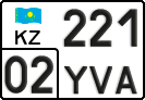 License plate Kazakhstan, Private owners (2012)