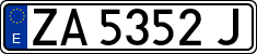 License plates of Spain, 1971 year series