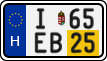 license plates of Hungary, Temporary (2022)