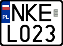 License plates of Poland, Regular car plates