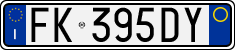 License plate of Italy, Cars (1994 year series)