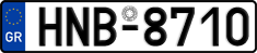 License plate of Greece, Cars