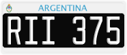 License plate of Argentina, Cars (1995, ABC 123)