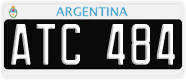 License plate of Argentina, Cars (1995, ABC 123)