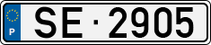 License plate of Portugal, Trailers