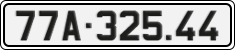 License plate of Vietnam, Cars
