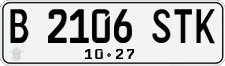 License plate of Indonesia, Regular plates