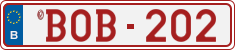 License plate of Belgium, Vanity Plates (2014)