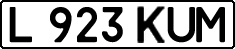 License plate Kazakhstan, Private owners (1993)