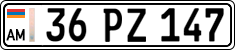 License plate of Armenia, Private owners