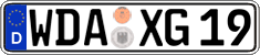 German license plate, Regular plates