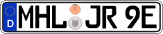 German license plate, Electric vehicles