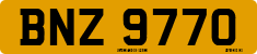 License plate of the United Kingdom, Northern Ireland (1966)