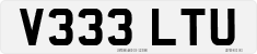License plate of the United Kingdom, 1983 year system