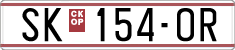 License plate of North Macedonia, Regular plates (1993)