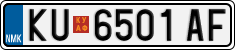 License plate of North Macedonia, Regular plates (2012)